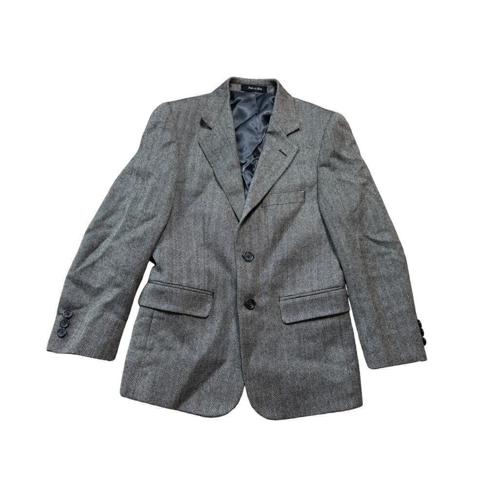 CHAPS Boys blazer size 10; Boys Black & white Tweed jacket, Looks Gray